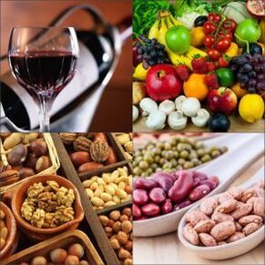 Recommended food for the Mediterranean diet