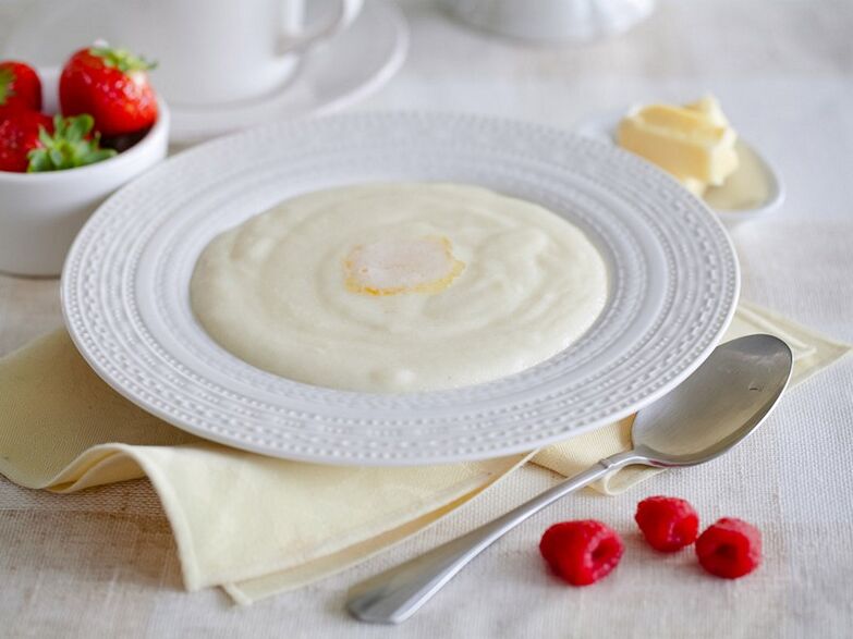 Semolina porridge is an ideal breakfast for the day with cereals on the 6-petal diet
